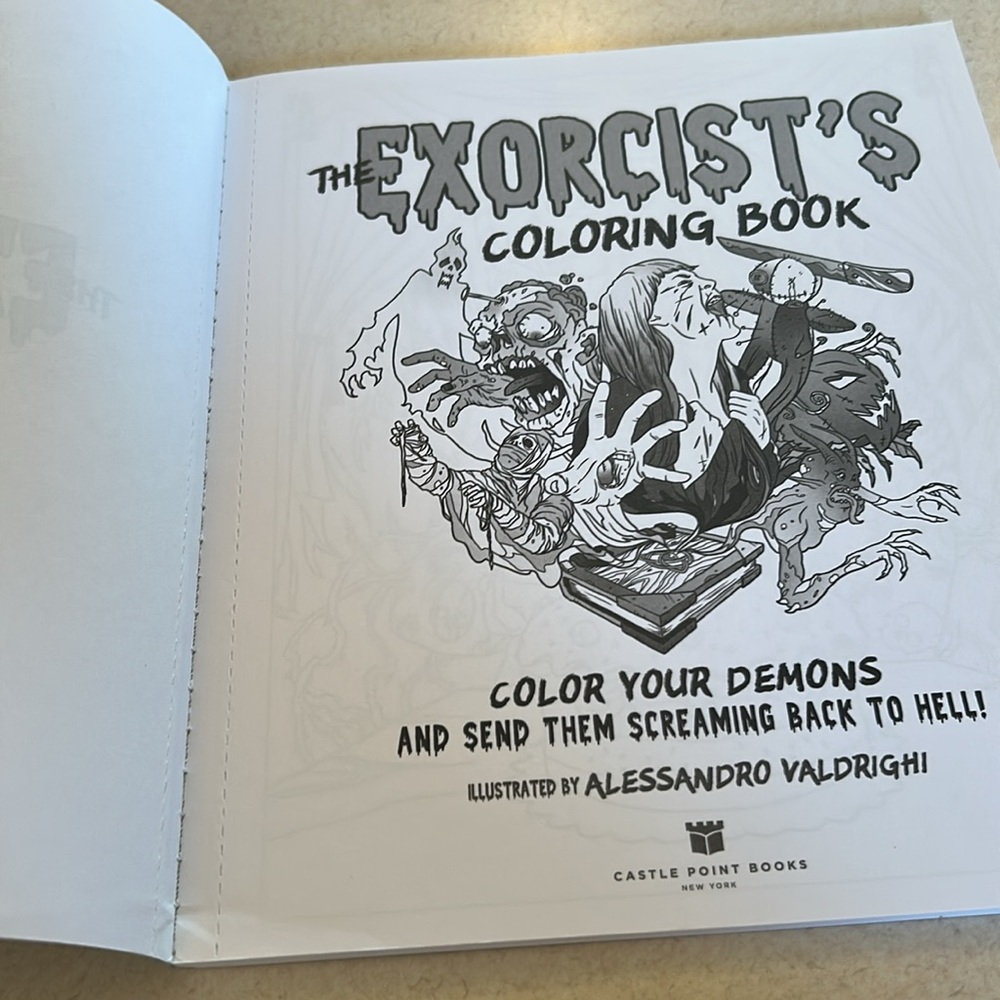 The Exorcist's Coloring Book NWOT Great gift!  🎁 - Picture 6 of 15